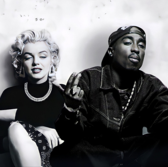 Marilyn Monroe Wall Decor Marilyn Monroe And Tupac Fine Art Poster